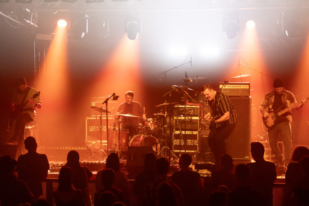 The Luxembourgish band The Cookie Jar Complot during a show at den Atelier