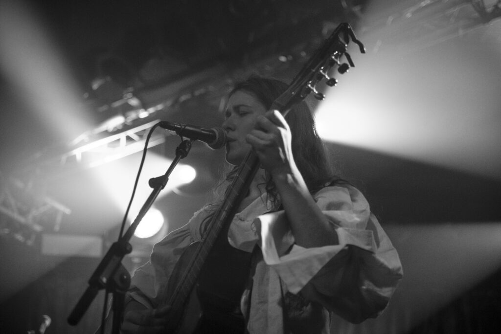 Dutch singer Pitou at den Atelier in Hollerich, Luxembourg. On tour as opener for Tamino, 20th November 2019.