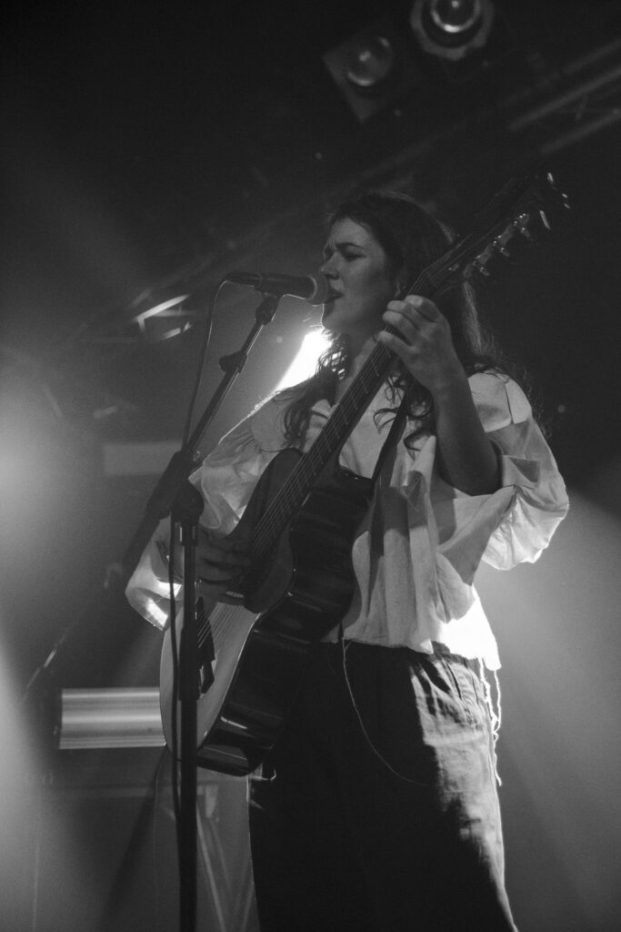 Dutch singer Pitou at den Atelier in Hollerich, Luxembourg. On tour as opener for Tamino, 20th November 2019.