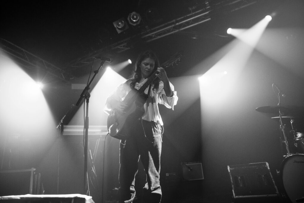 Dutch singer Pitou at den Atelier in Hollerich, Luxembourg. On tour as opener for Tamino, 20th November 2019.