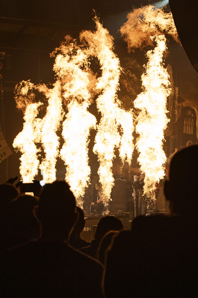 German heavy metal band Powerwolf during their show at the Rockhal in Luxembourg in 2019