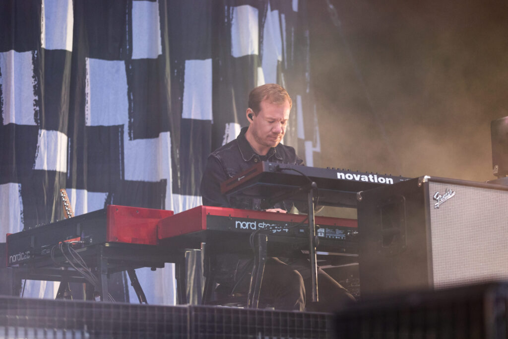 Deutsche Pop-Rock-Band Silbermond bei einem Open Air Konzert in neimënster in Luxemburg