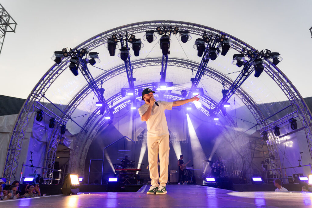 Joel Marques, third placed participant in the Luxembourg Song Contest 2024, live at Echterlive Music Festival in Echternach