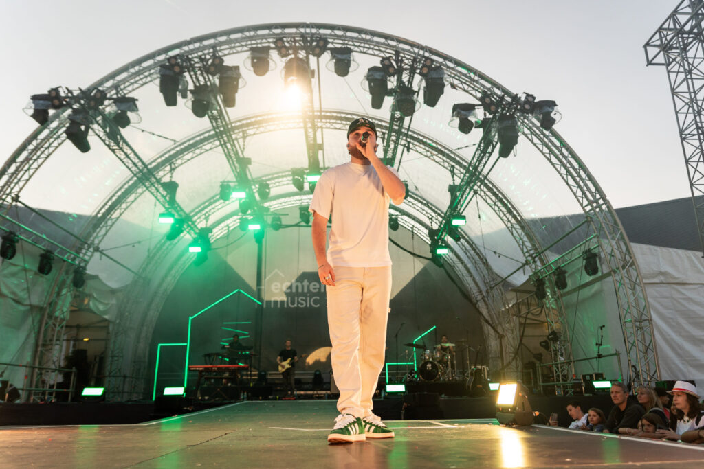 Joel Marques, third placed participant in the Luxembourg Song Contest 2024, live at Echterlive Music Festival in Echternach