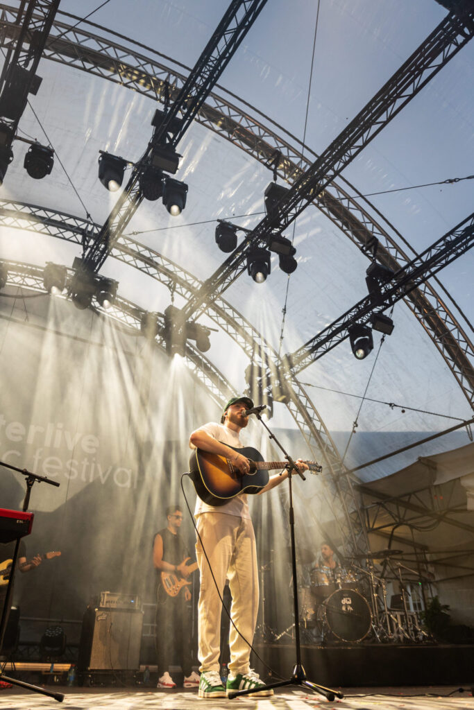 Joel Marques, third placed participant in the Luxembourg Song Contest 2024, live at Echterlive Music Festival in Echternach