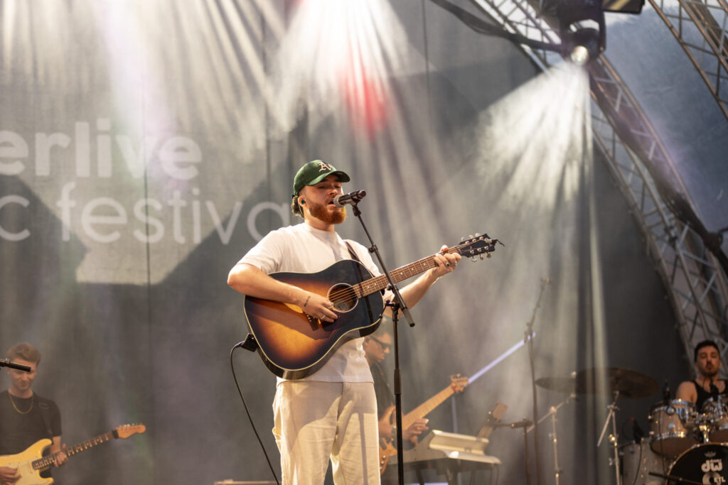 Joel Marques, third placed participant in the Luxembourg Song Contest 2024, live at Echterlive Music Festival in Echternach