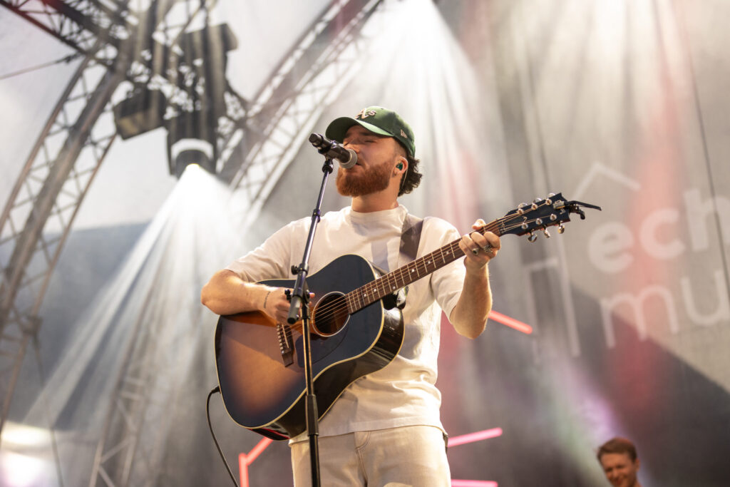 Joel Marques, third placed participant in the Luxembourg Song Contest 2024, live at Echterlive Music Festival in Echternach
