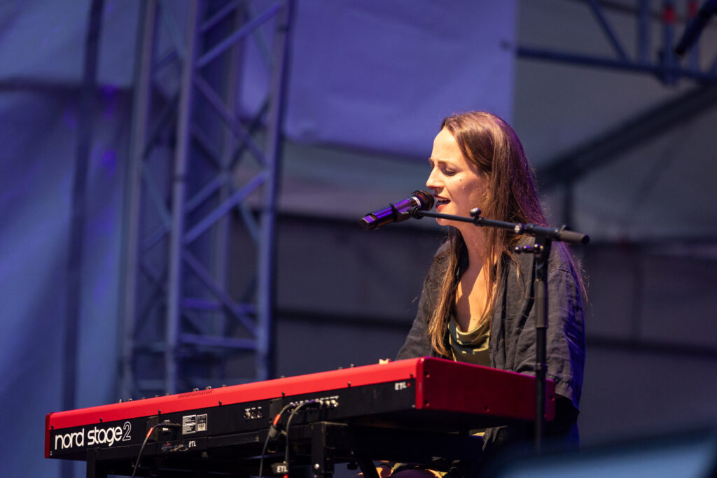 Christine Heitz aka Krick, second placed participant in the Luxembourg Song Contest 2024, live at Echterlive Music Festival in Echternach