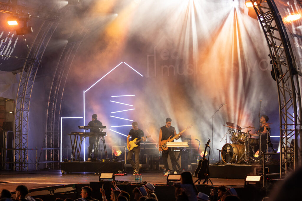 Mateus Wojda, Laurent Louis, Sérgio Manique and Merveil Doussiema at Echterlive Music Festival