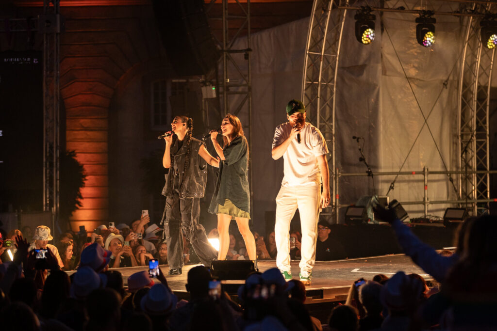 Krick, Joel Marques and Tali, the three winners of the Luxembourg Song Contest 2024, live at Echterlive Music Festival in Echternach