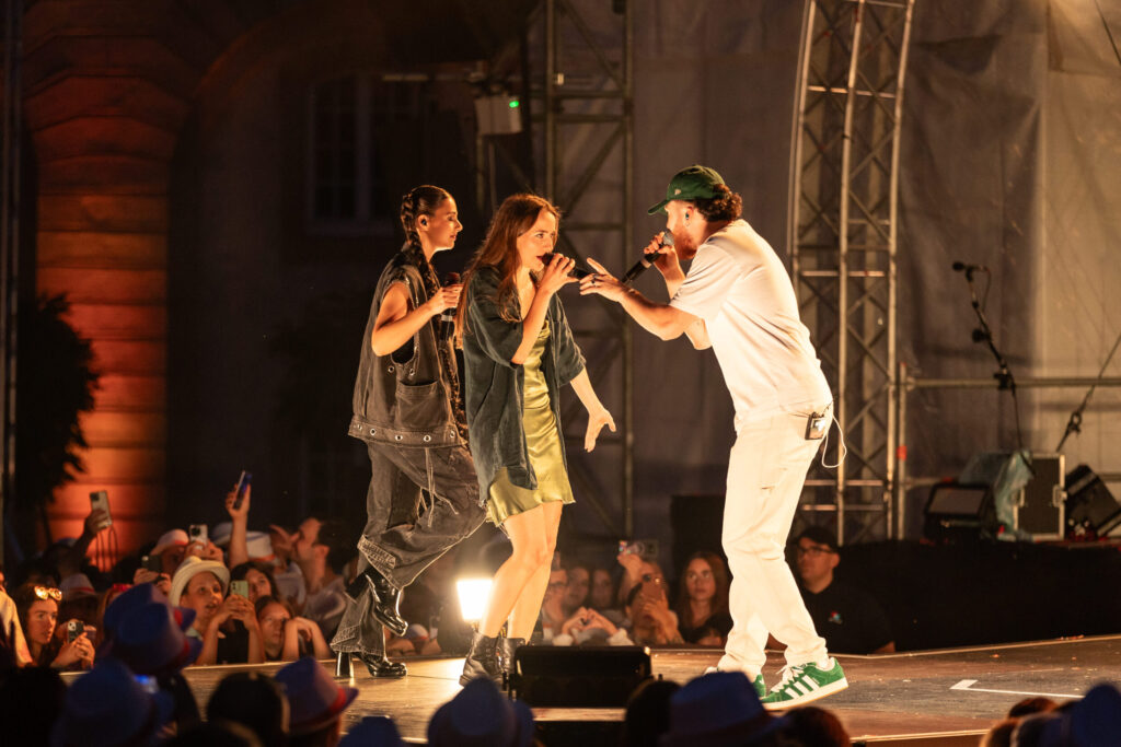 Krick, Joel Marques and Tali, the three winners of the Luxembourg Song Contest 2024, live at Echterlive Music Festival in Echternach