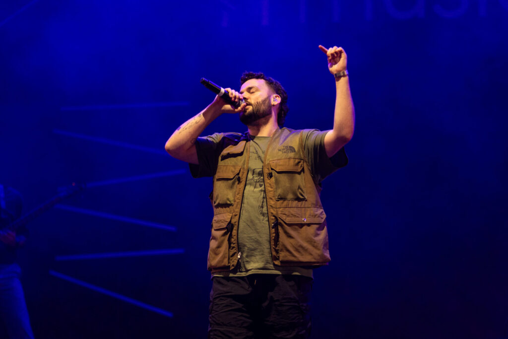 Luxembourgish musician Maale Gars on stage at Echterlive Music Festival