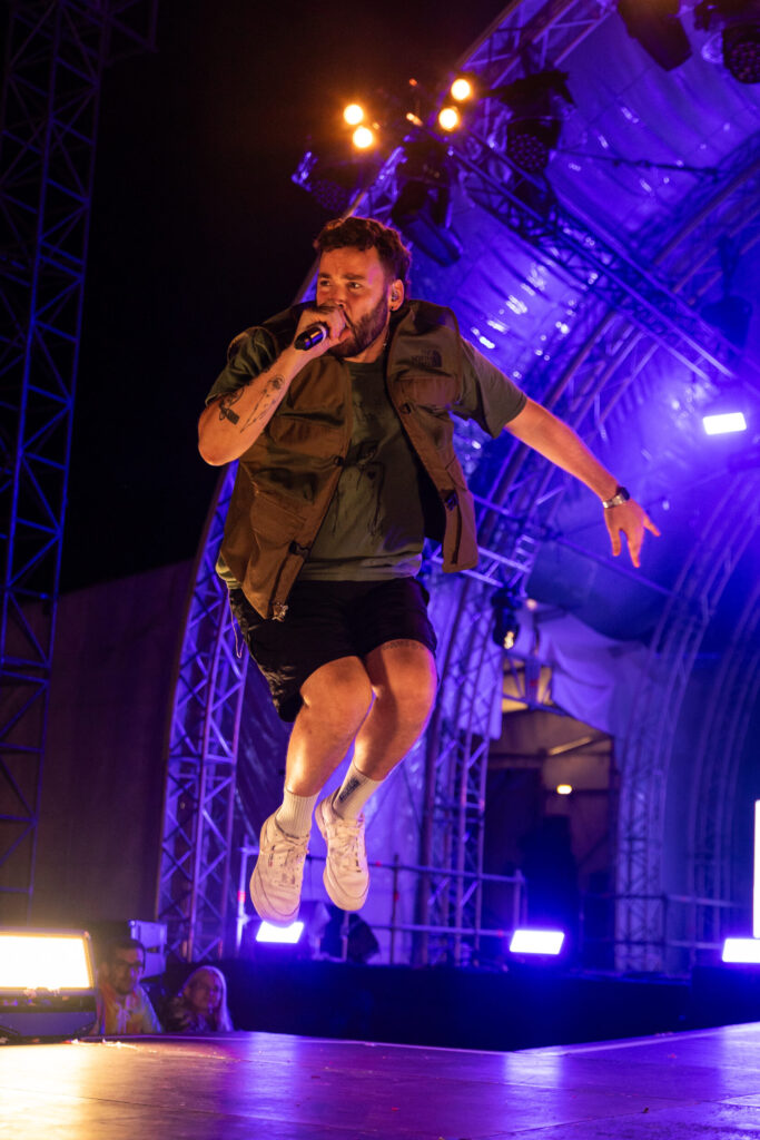 Luxembourgish musician Maale Gars on stage at Echterlive Music Festival