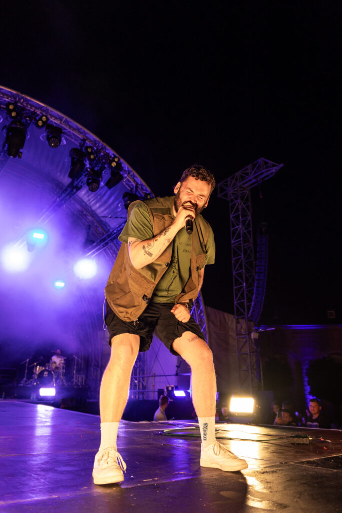 Luxembourgish musician Maale Gars on stage at Echterlive Music Festival