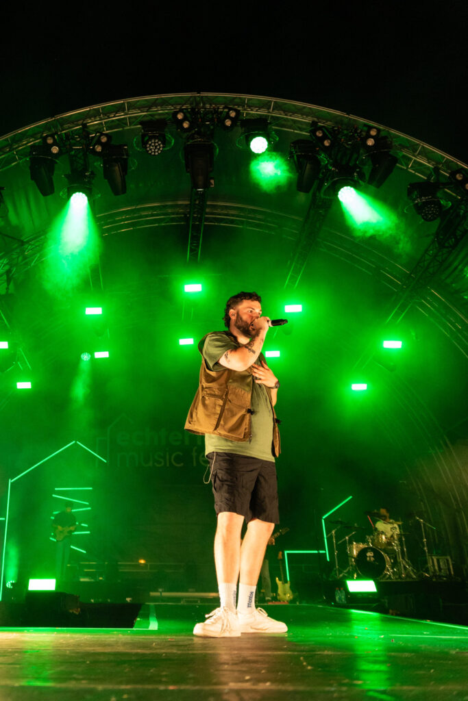 Luxembourgish musician Maale Gars on stage at Echterlive Music Festival