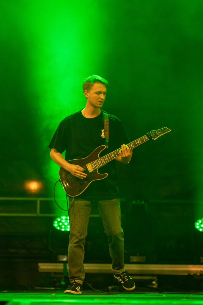 Mateus Wojda as guitarist for Joel Marques, Krick, Tali and Maale Gars et Echterlive Music Festival in Luxembourg