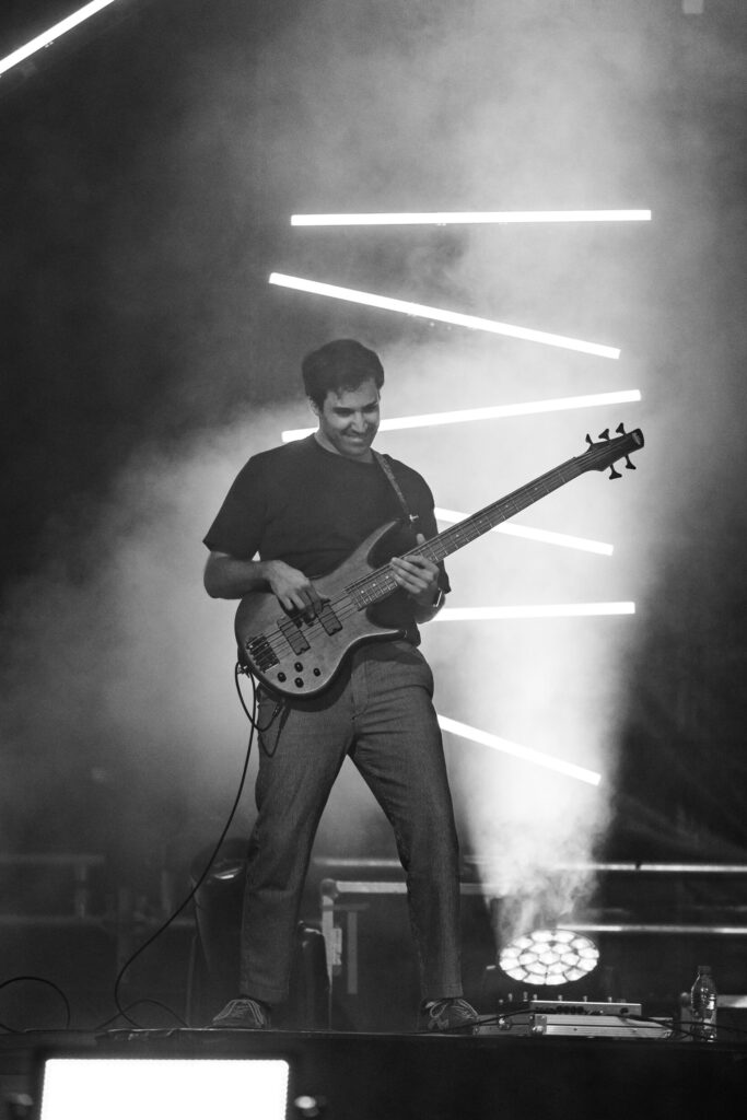 Luxembourgish musician Maale Gars on stage at Echterlive Music Festival