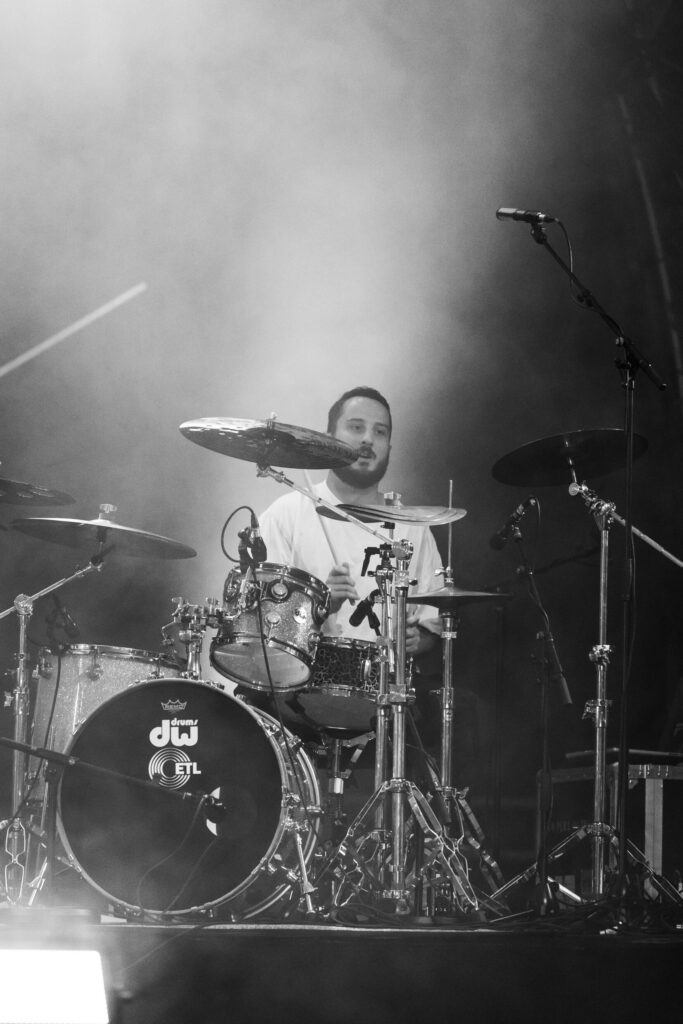 Luxembourgish musician Maale Gars on stage at Echterlive Music Festival