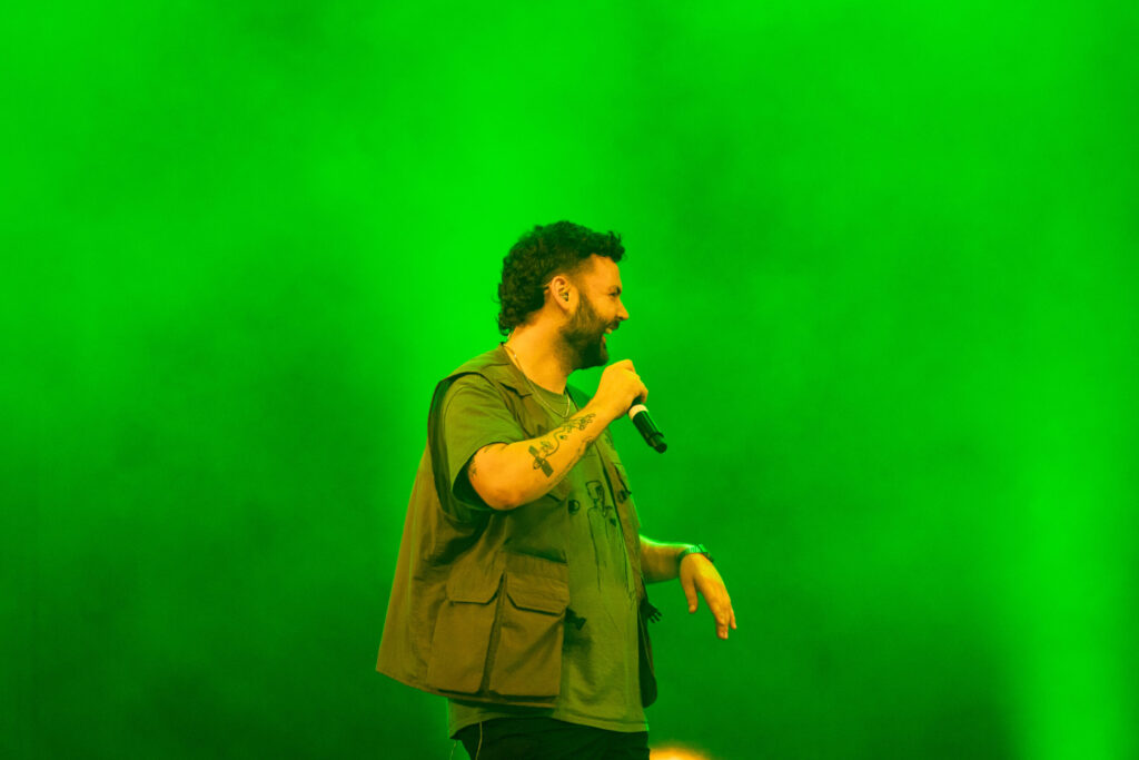 Luxembourgish musician Maale Gars on stage at Echterlive Music Festival