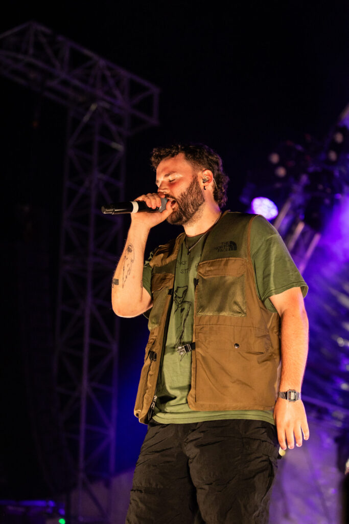 Luxembourgish musician Maale Gars on stage at Echterlive Music Festival