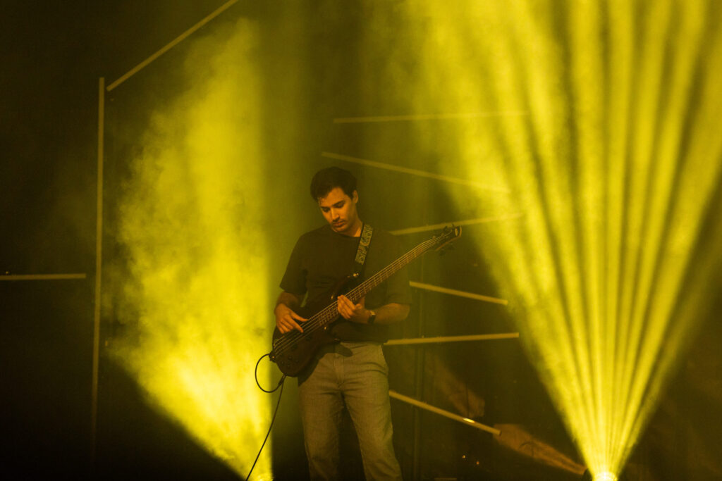 Luxembourgish musician Maale Gars on stage at Echterlive Music Festival