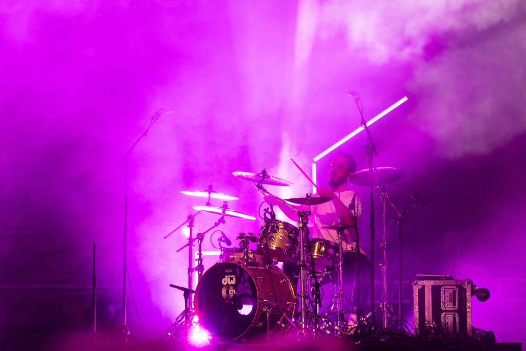 Luxembourgish musician Maale Gars on stage at Echterlive Music Festival