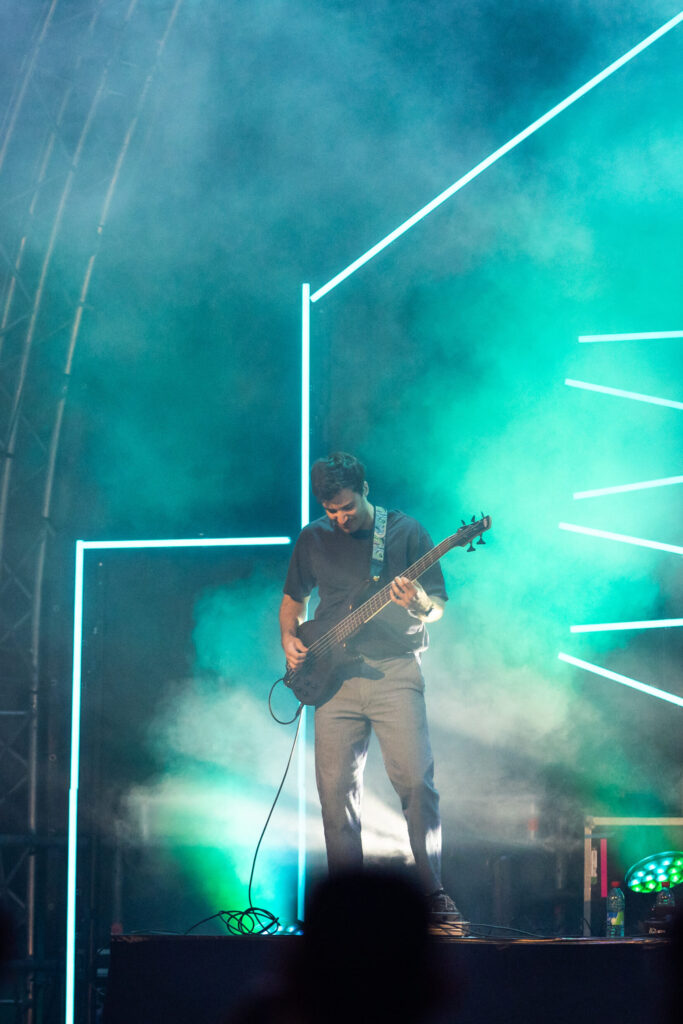 Luxembourgish musician Maale Gars on stage at Echterlive Music Festival