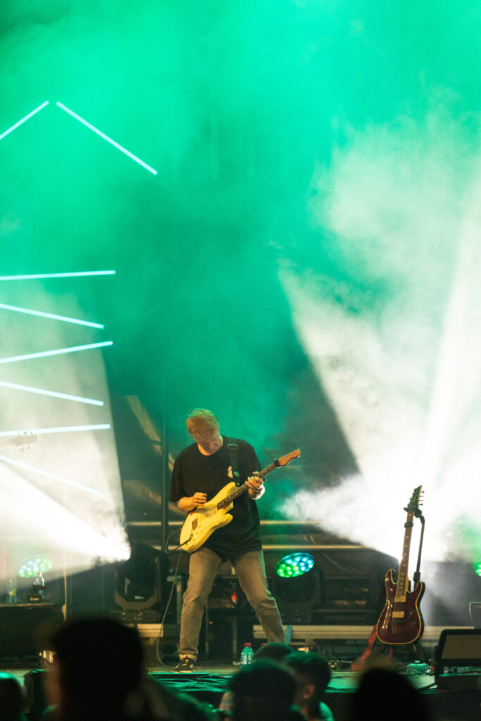 Mateus Wojda as guitarist for Joel Marques, Krick, Tali and Maale Gars et Echterlive Music Festival in Luxembourg