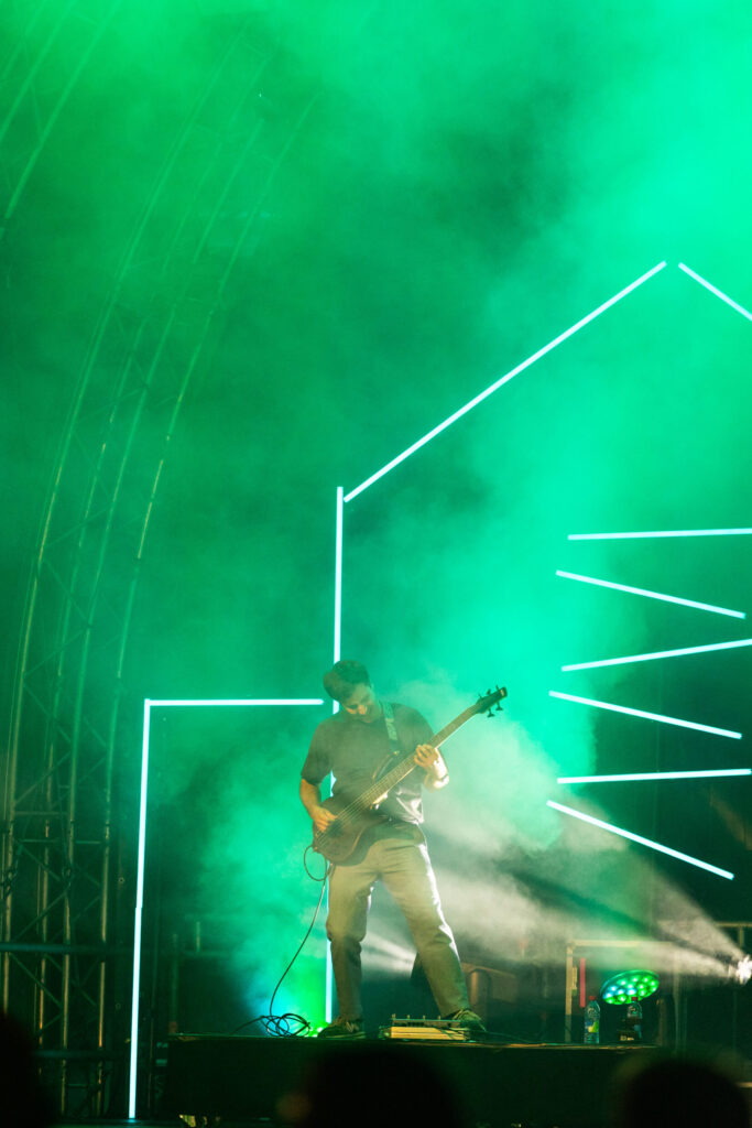 Luxembourgish musician Maale Gars on stage at Echterlive Music Festival