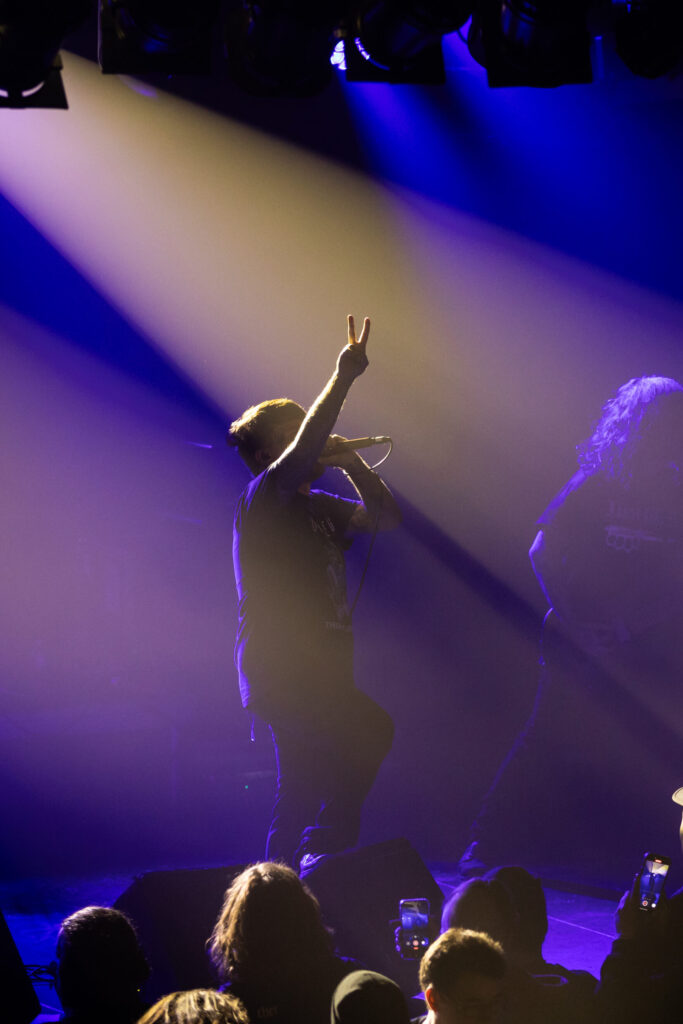 Kyle Medina, vocalist for Bodysnatcher, at den Atelier in Luxembourg