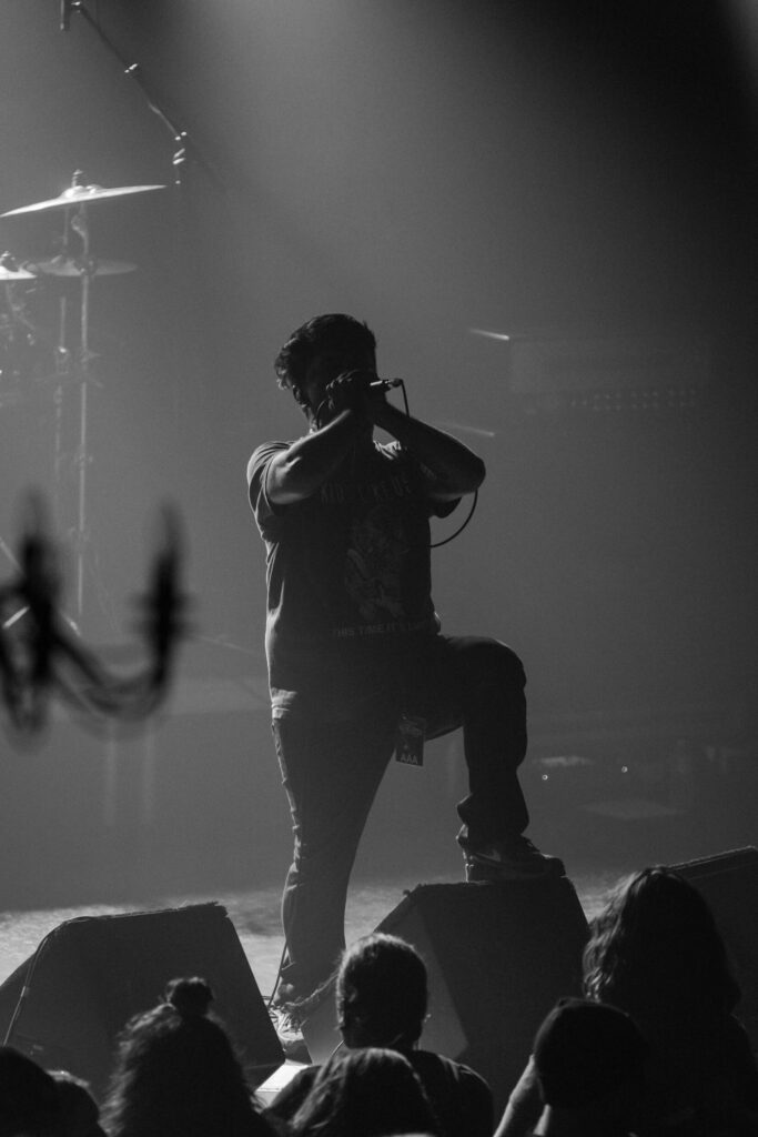 Kyle Medina, vocalist for Bodysnatcher, at den Atelier in Luxembourg