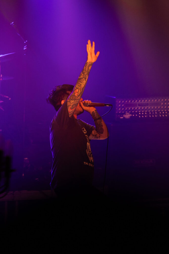 Kyle Medina, vocalist for Bodysnatcher, at den Atelier in Luxembourg