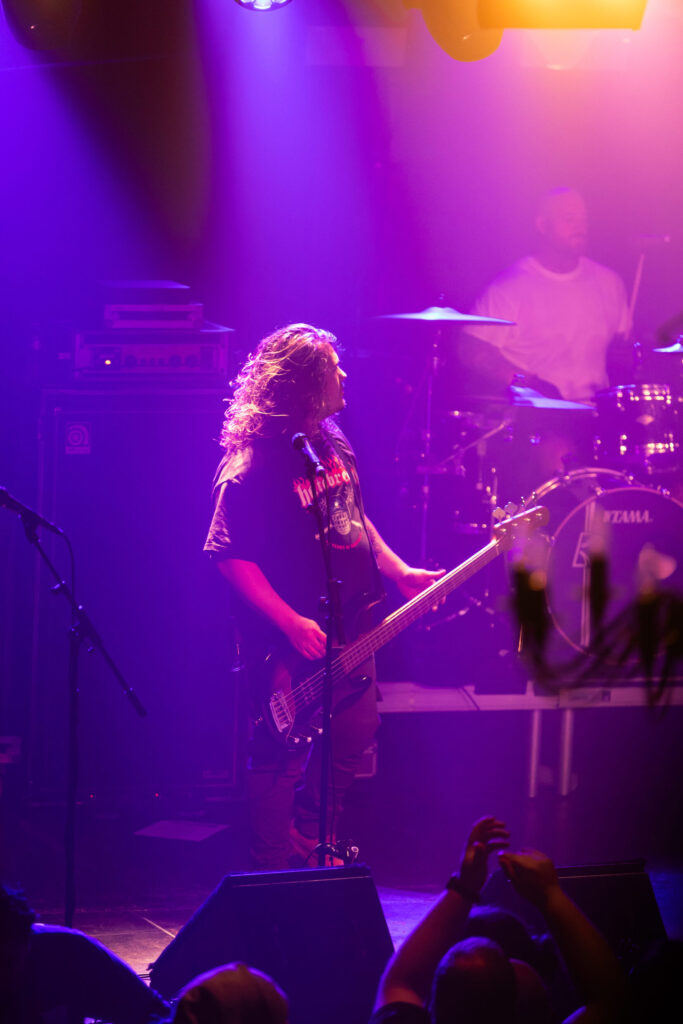 Kyle Shope, bassist for Bodysnatcher, at den Atelier in Luxembourg
