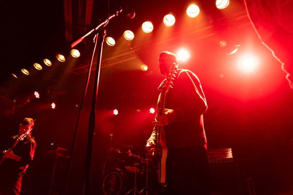 Christopher Rawson, guitarist for Stick To Your Guns, at den Atelier in Luxembourg