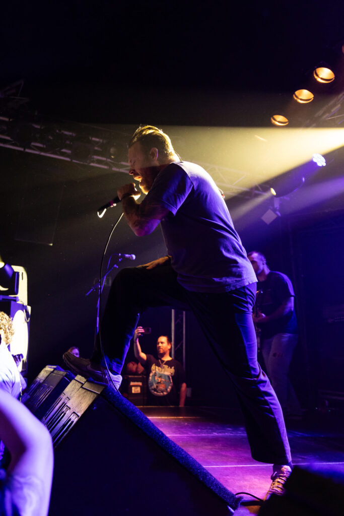Jesse Barnett, vocalist for Stick To Your Guns, at den Atelier in Luxembourg